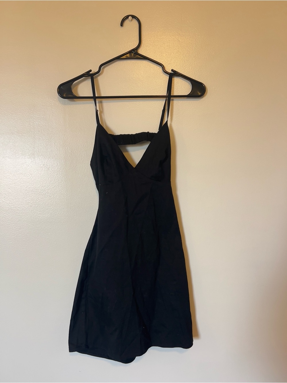 Princess Polly Black Spaghetti-Strap Mini Dress